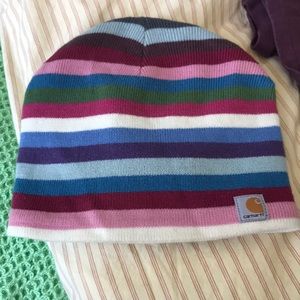 Striped Carhartt beanie